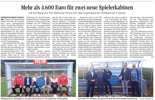 Wir bedanken uns bei den Volksbanken für die tolle Unterstützung